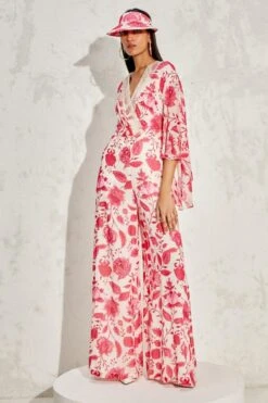 Namrata Joshipura Pink Eden Batwing Sleeve Jumpsuit 8 Namrata Joshipura Pink Eden Batwing Sleeve Jumpsuit -Deals Haute Togs Store 01042023nj01 2