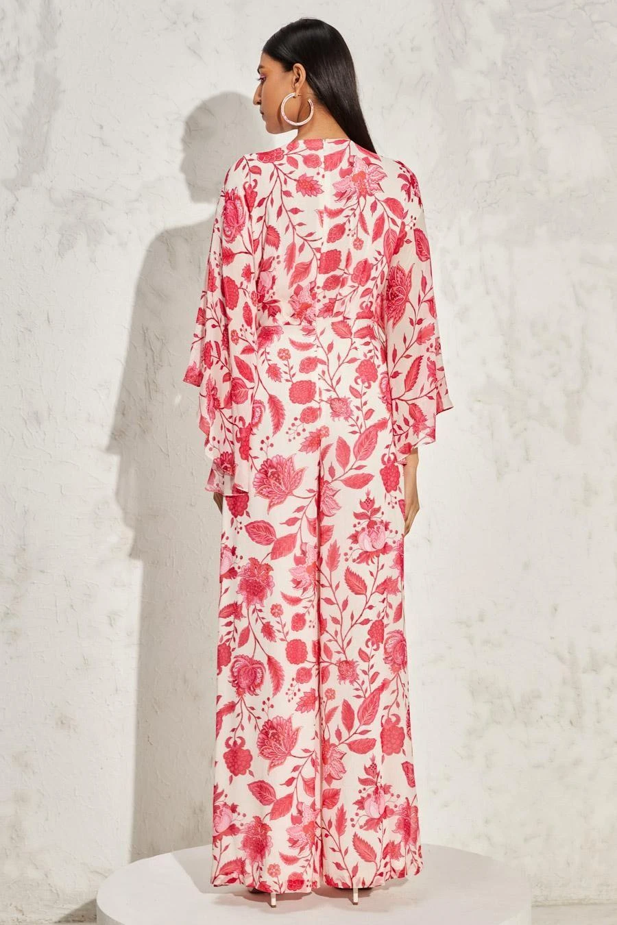 Namrata Joshipura Pink Eden Batwing Sleeve Jumpsuit 7 Namrata Joshipura Pink Eden Batwing Sleeve Jumpsuit - Image 5