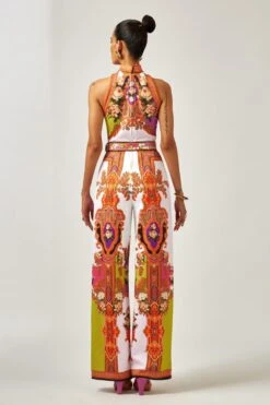 Rajdeep Ranawat Rahini Floral Halter Style Jumpsuit -Deals Haute Togs Store 011223rr18 6 1