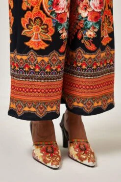 Rajdeep Ranawat Rambha Beige & Orange Floral Printed Jumpsuit -Deals Haute Togs Store 011223rr43 5