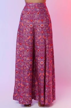 SVA Purple Floral Printed Draped Co-ord Set -Deals Haute Togs Store 020623sa06 3