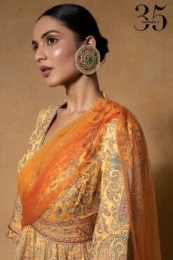 Tarun Tahiliani Sunset Kashida Embroidered Sharara Set 10 Tarun Tahiliani Sunset Kashida Embroidered Sharara Set -Deals Haute Togs Store 030623tt04 3