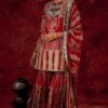 Simar Dugal Red Embellished Sharara Set -Deals Haute Togs Store 0312sd01 1