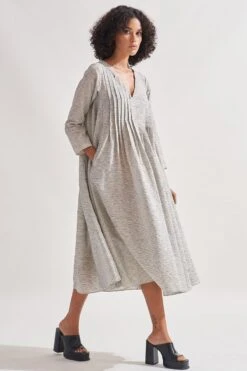 Amrich Grey Handcrafted Fio Dress -Deals Haute Togs Store 0404amr08 4