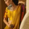 Medha Yellow Silk Embroidered Blouse -Deals Haute Togs Store 0512ma04 1