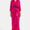 431-88 By Shweta Kapur Fuchsia Pink Ruffled Skirt -Deals Haute Togs Store 0602sk03 1 1