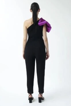 Gauri & Nainika Black Dramatic Bow Jumpsuit -Deals Haute Togs Store 0809gk08 3