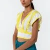 Medium Yellow Itajime Blouse -Deals Haute Togs Store 105sm53 1