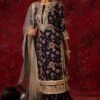 Simar Dugal Navy Chintz Printed Sharara Set -Deals Haute Togs Store 10sm21 1