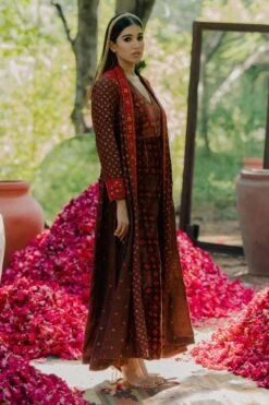 Pooja Keyur Brown Aari Embroidered Jumpsuit -Deals Haute Togs Store 111pkm6 3