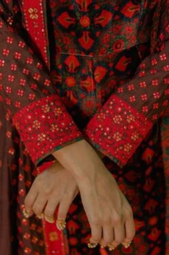 Pooja Keyur Brown Aari Embroidered Jumpsuit -Deals Haute Togs Store 111pkm6 5