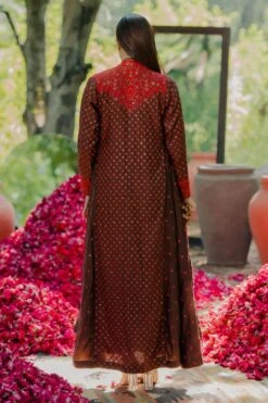 Pooja Keyur Brown Aari Embroidered Jumpsuit -Deals Haute Togs Store 111pkm6 7