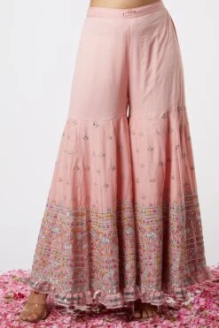 Gopi Vaid Pink Sleeveless Kurta & Sharara Set With Dupatta -Deals Haute Togs Store 115gv38 3
