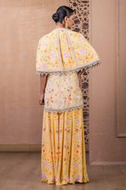 Tarun Tahiliani Yellow Floral Sharara Set -Deals Haute Togs Store 12623tt30 4