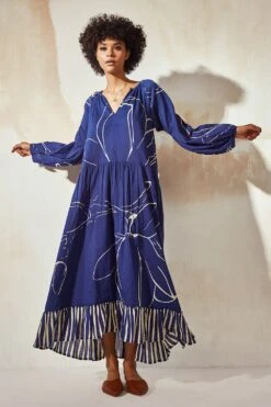 Khara Kapas Blueberry Anti Fit Dress