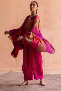 Swatti Kapoor Rani Pink Hand Embellished Top -Deals Haute Togs Store 13623sk13 3