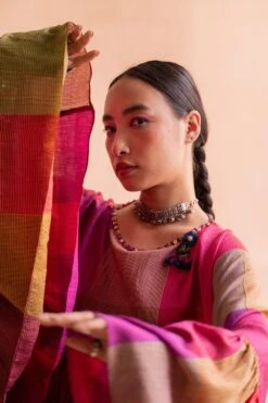 Swatti Kapoor Rani Pink Hand Embellished Top -Deals Haute Togs Store 13623sk13 4