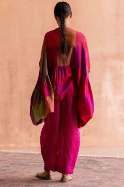 Swatti Kapoor Rani Pink Hand Embellished Top -Deals Haute Togs Store 13623sk13 5