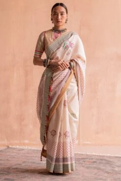 Swatti Kapoor Svet White Beaded Blouse