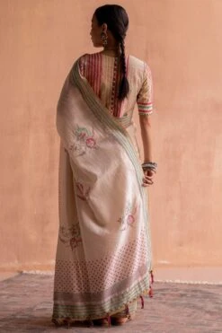 Swatti Kapoor Svet White Beaded Blouse 9 Swatti Kapoor Svet White Beaded Blouse -Deals Haute Togs Store 13623sk23 4