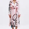Kshitij Jalori Coconut Sorbet Printed Trench Dress -Deals Haute Togs Store 1404kj26 1