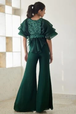 Mishru Green Madison Pant Set -Deals Haute Togs Store 1423ms27 4