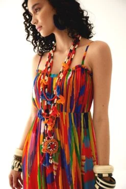 Payal Jain Multicoloured Gathered Ruffle Dress 10 Payal Jain Multicoloured Gathered Ruffle Dress -Deals Haute Togs Store 14623pj1 4