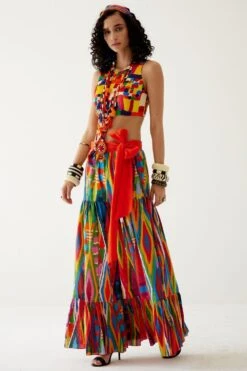 Payal Jain Xyla Abstract Printed Blouse -Deals Haute Togs Store 14623pj6 2