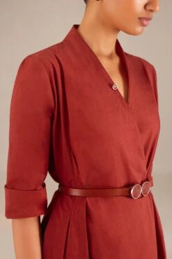 AMPM Lara Bold Red Poplin Dress -Deals Haute Togs Store 151223ampm37 3