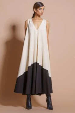 Stoique Black Dual Tone Dress