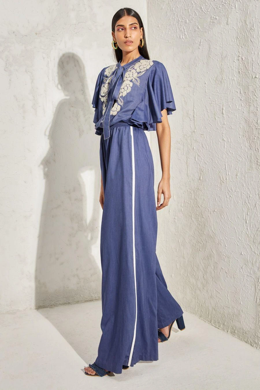 Namrata Joshipura Pearl Floral Embellished Jumpsuit 4 Namrata Joshipura Pearl Floral Embellished Jumpsuit - Image 2