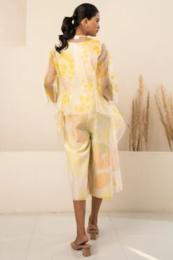Arcvsh By Pallavi Singh Yellow Petal Printed Jacket & Jumpsuit 7 Arcvsh By Pallavi Singh Yellow Petal Printed Jacket & Jumpsuit -Deals Haute Togs Store 15423arc28 3