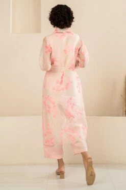 Arcvsh By Pallavi Singh Pink Petal Printed Jacket & Jumpsuit -Deals Haute Togs Store 15423arc29 3