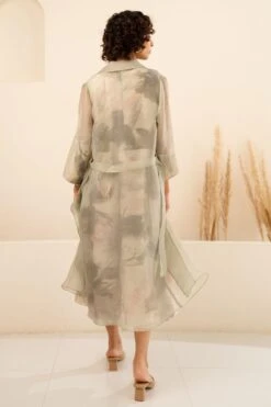 Arcvsh By Pallavi Singh Mint Floral Printed Jacket & Jumpsuit 7 Arcvsh By Pallavi Singh Mint Floral Printed Jacket & Jumpsuit -Deals Haute Togs Store 15423arc32 3