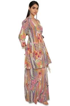 Payal Singhal Tribal Printed Wrap Tunic & Sharara Set -Deals Haute Togs Store 154ps35 3