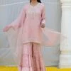 Niti Bothra Pink Floral Embellished Sharara Set 2 Niti Bothra Pink Floral Embellished Sharara Set -Deals Haute Togs Store 15623nb13 1