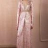 Tarun Tahiliani Blush Floral Printed Jumpsuit -Deals Haute Togs Store 16092023tt07 1