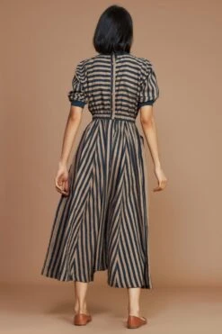 Mati Brown Striped Cotton Jumpsuit -Deals Haute Togs Store 163mati2 4