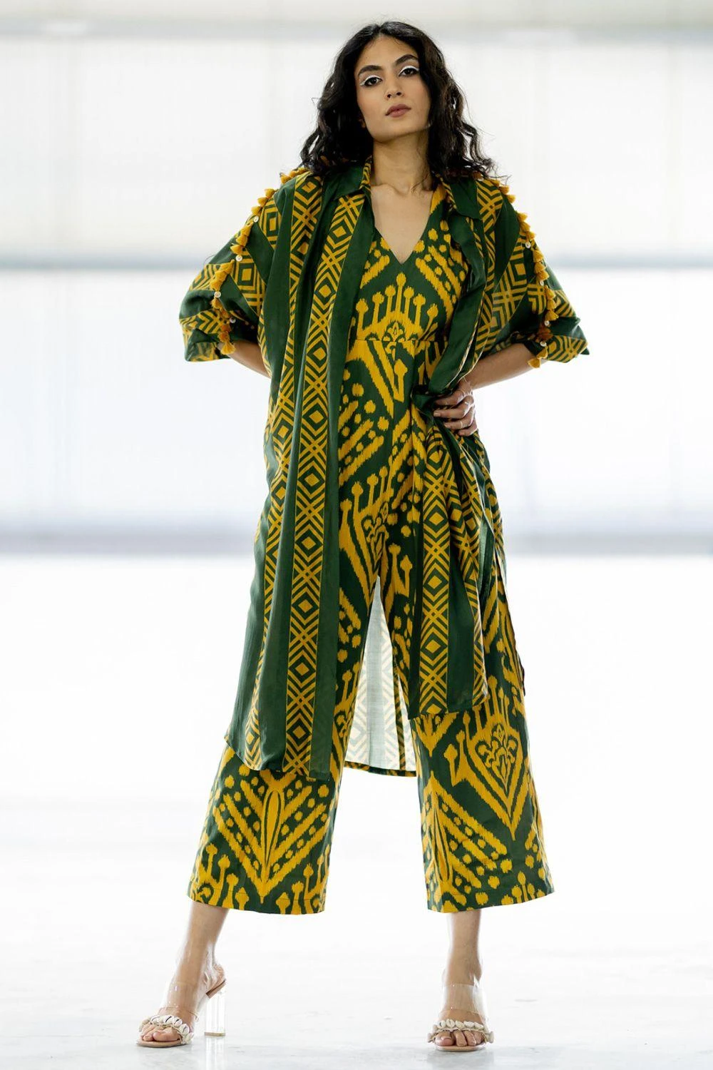 Pooja Keyur Meadow Olive Jumpsuit 4 Pooja Keyur Meadow Olive Jumpsuit - Image 2