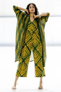 Pooja Keyur Meadow Olive Jumpsuit 9 Pooja Keyur Meadow Olive Jumpsuit -Deals Haute Togs Store 16623pk13 3