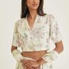 Surmaye Amore Ivory Mulberry Silk Blouse -Deals Haute Togs Store 16623se22 1