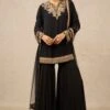Tarun Tahiliani Black Gara Work Sharara Set -Deals Haute Togs Store 16923tt48 1