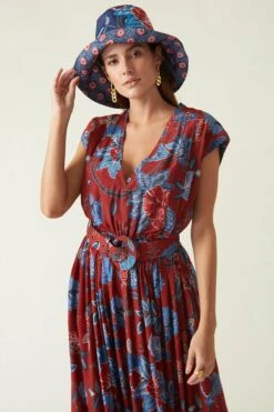 Payal Pratap Red & Navy Bali Printed Jumpsuit -Deals Haute Togs Store 1711pp16 5