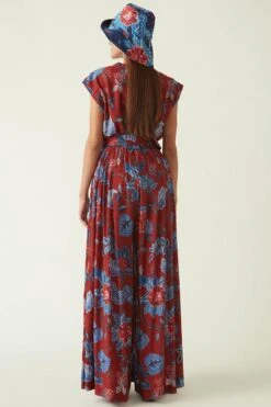 Payal Pratap Red & Navy Bali Printed Jumpsuit -Deals Haute Togs Store 1711pp16 6