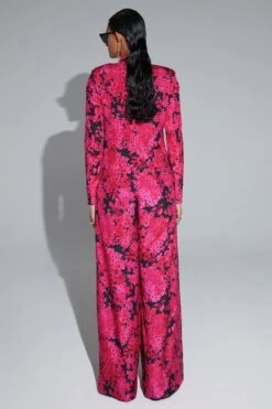 REIK Pink & Black Noir Jumpsuit -Deals Haute Togs Store 17323rk39 4