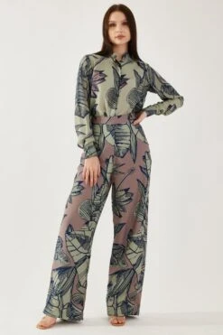 KoAi Brown And Olive Floral Pants 9 KoAi Brown And Olive Floral Pants -Deals Haute Togs Store 17723koia21 3