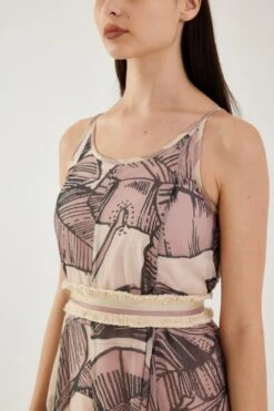 KoAi Cream And Pink Floral Sleeveless Jumpsuit -Deals Haute Togs Store 17723koia36 4