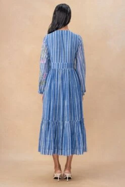 Vineet Rahul Zemirah Bougainvillaea Tiered Dress -Deals Haute Togs Store 17823vr38 6