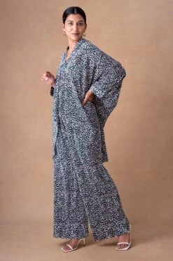 431-88 By Shweta Kapur Earthy Green Delilah Printed Top -Deals Haute Togs Store 181244318806 3