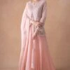 Ahilian Blush Floral Kurta-sharara Set 2 Ahilian Blush Floral Kurta-sharara Set -Deals Haute Togs Store 18124an17 1